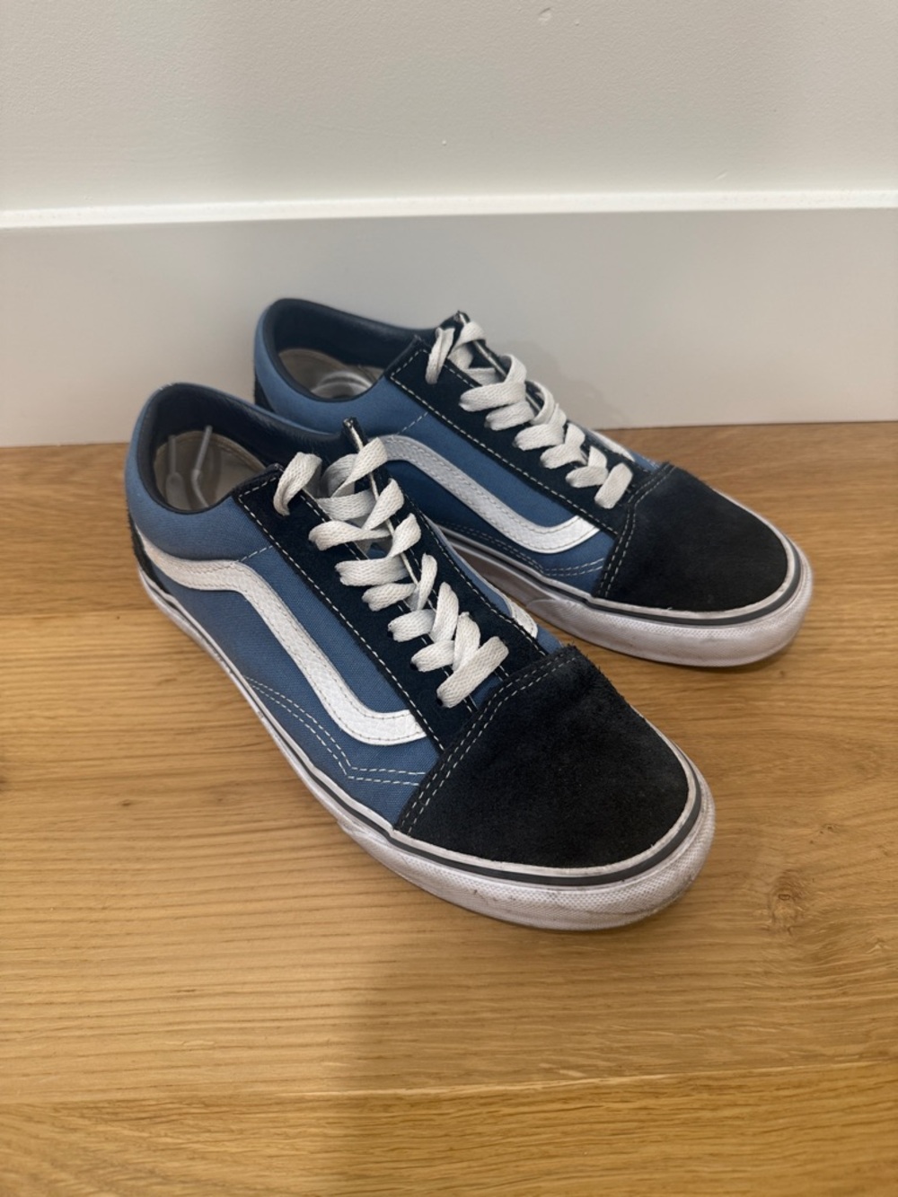 Vans Old Skool Two-Tone Blue and Navy Low-Top Sneakers